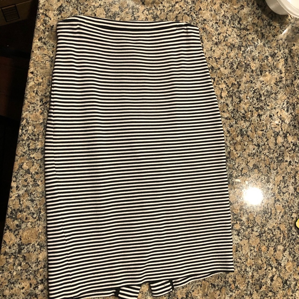 Black and White Pencil Skirt.